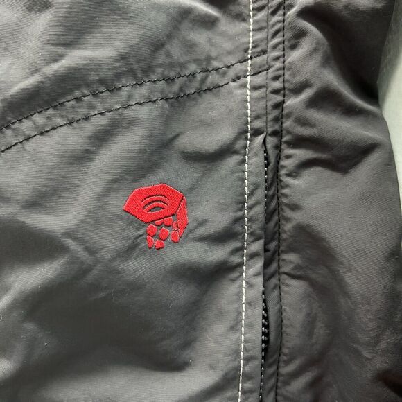 Mountain Hardwear Jacket Women's 2 Gray Hoodie Windstopper Soft Shell Full Zip - Picture 6 of 13